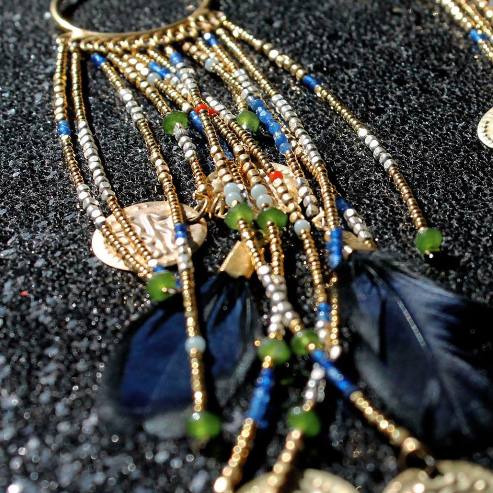 Aisyt - Gemstones Fringe Boho Earrings (Top Seller)