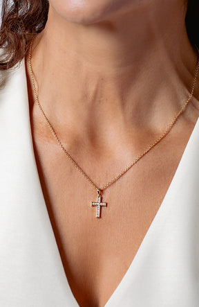 Luminous Cross Pendant Necklace
