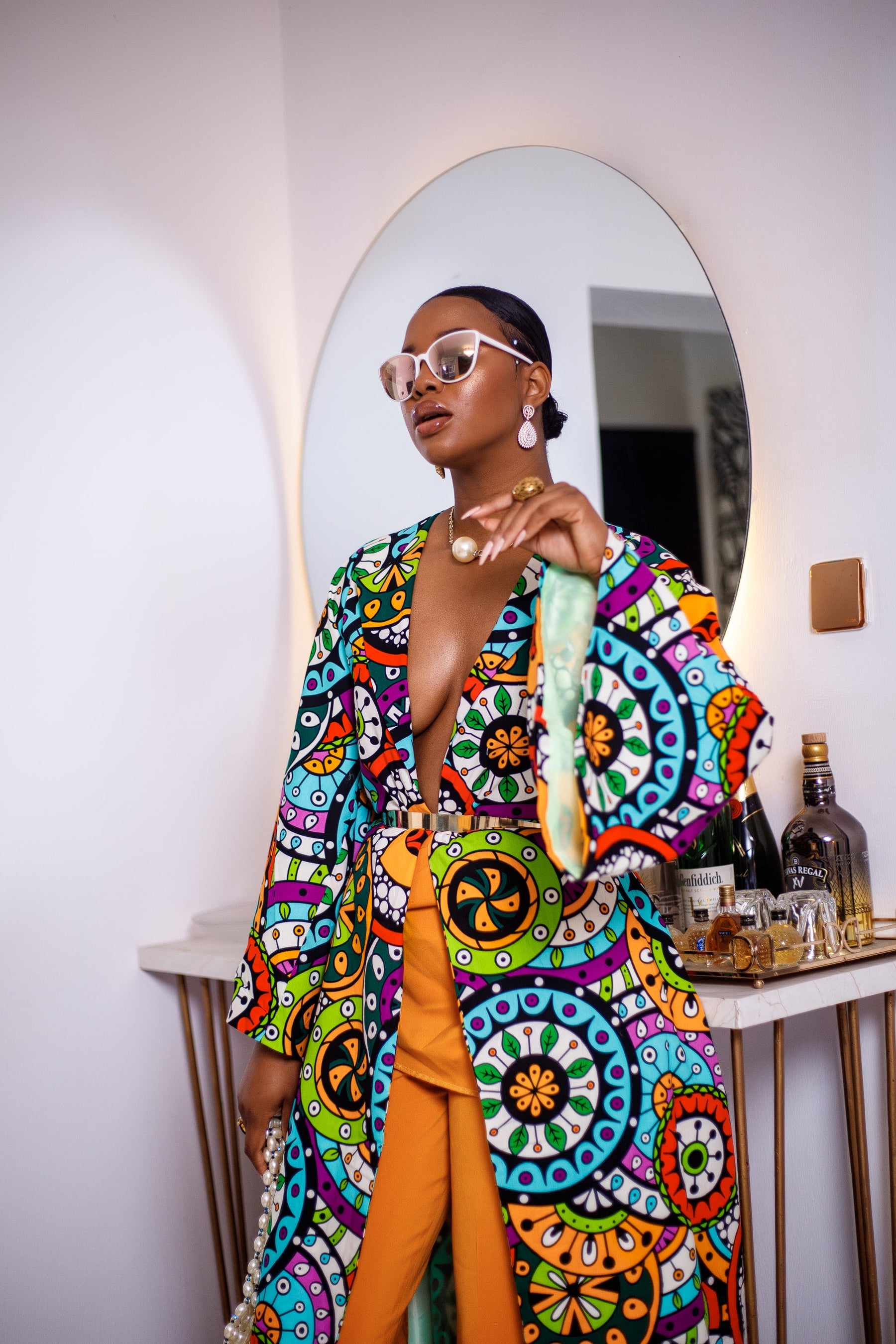 Ugolo African Ankara Print Kimono