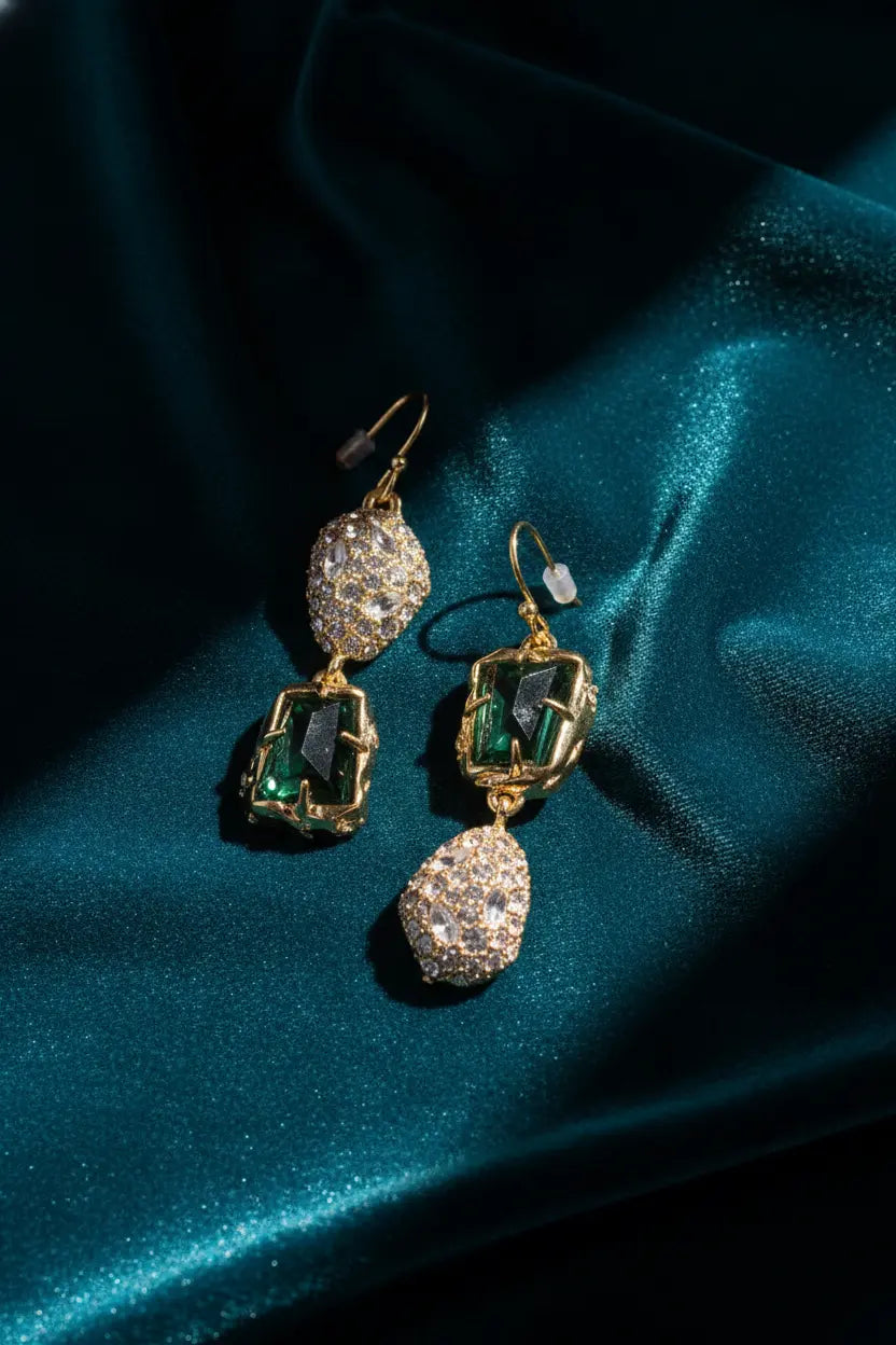Crown Jade Earrings