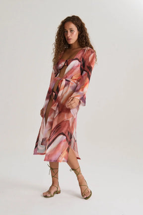 Kimono  Print rosa