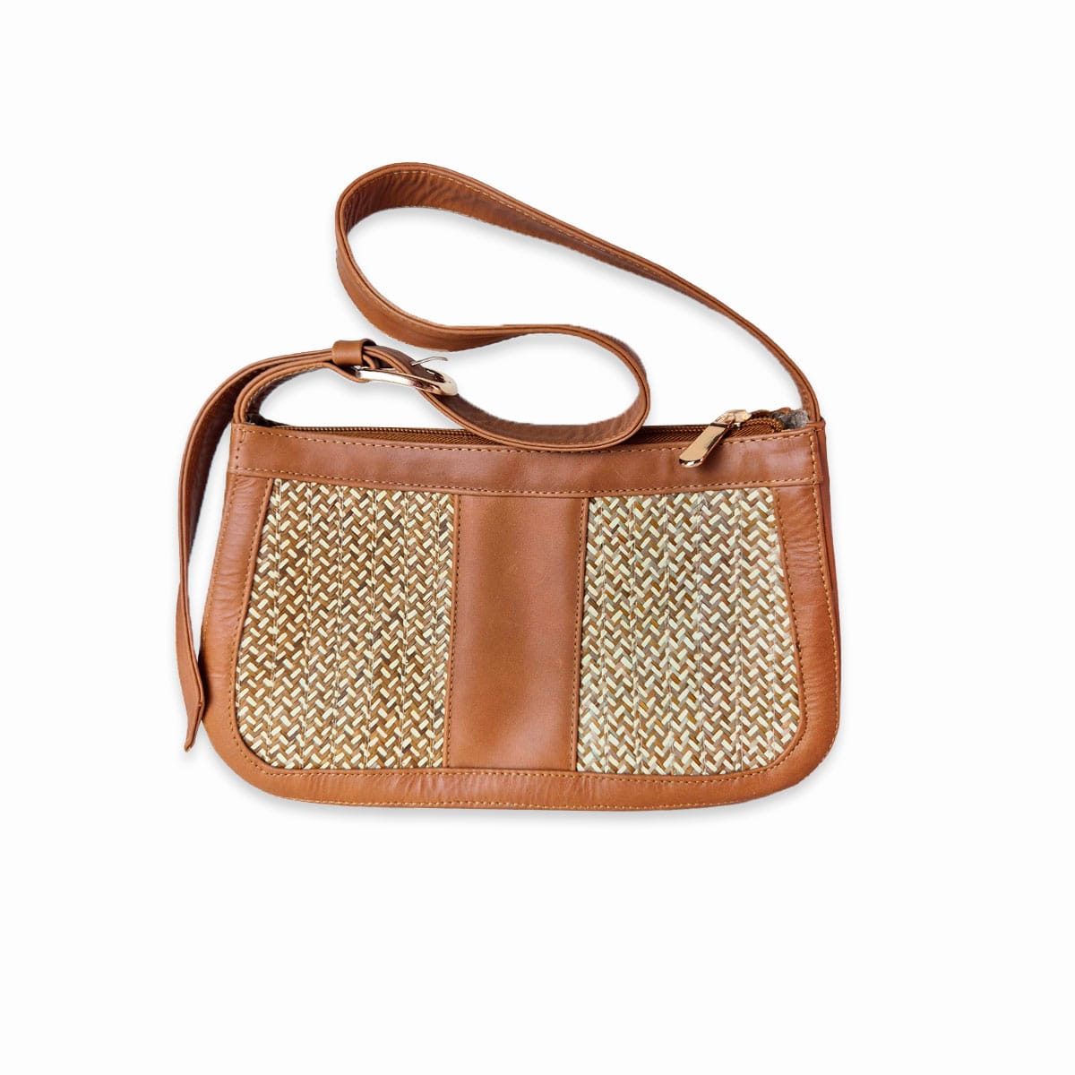 Brown Leather Imperial Handbag – Classic Shoulder Bag with Pocket, Handmade Timeless Purse