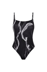 TIERRA One Piece Print Negro