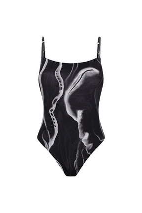 TIERRA One Piece Print Negro
