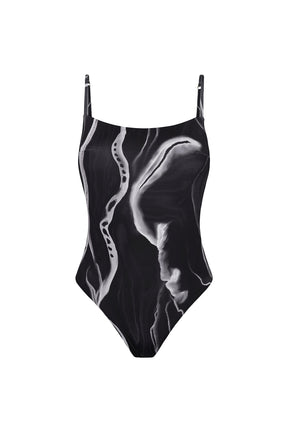 TIERRA One Piece Print Negro