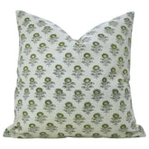 Natural Block Print Linen Blend Pillow Cover - Bagru Buti