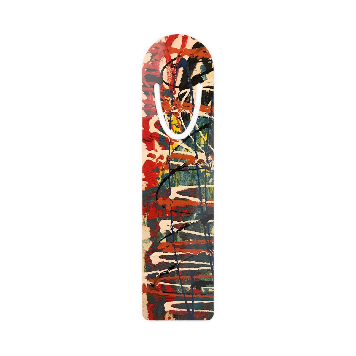 Artistic Bookmark, Colorful Bookmark, Unique Bookmark Gift, Book Lover Gift, Creative Reading Accessory