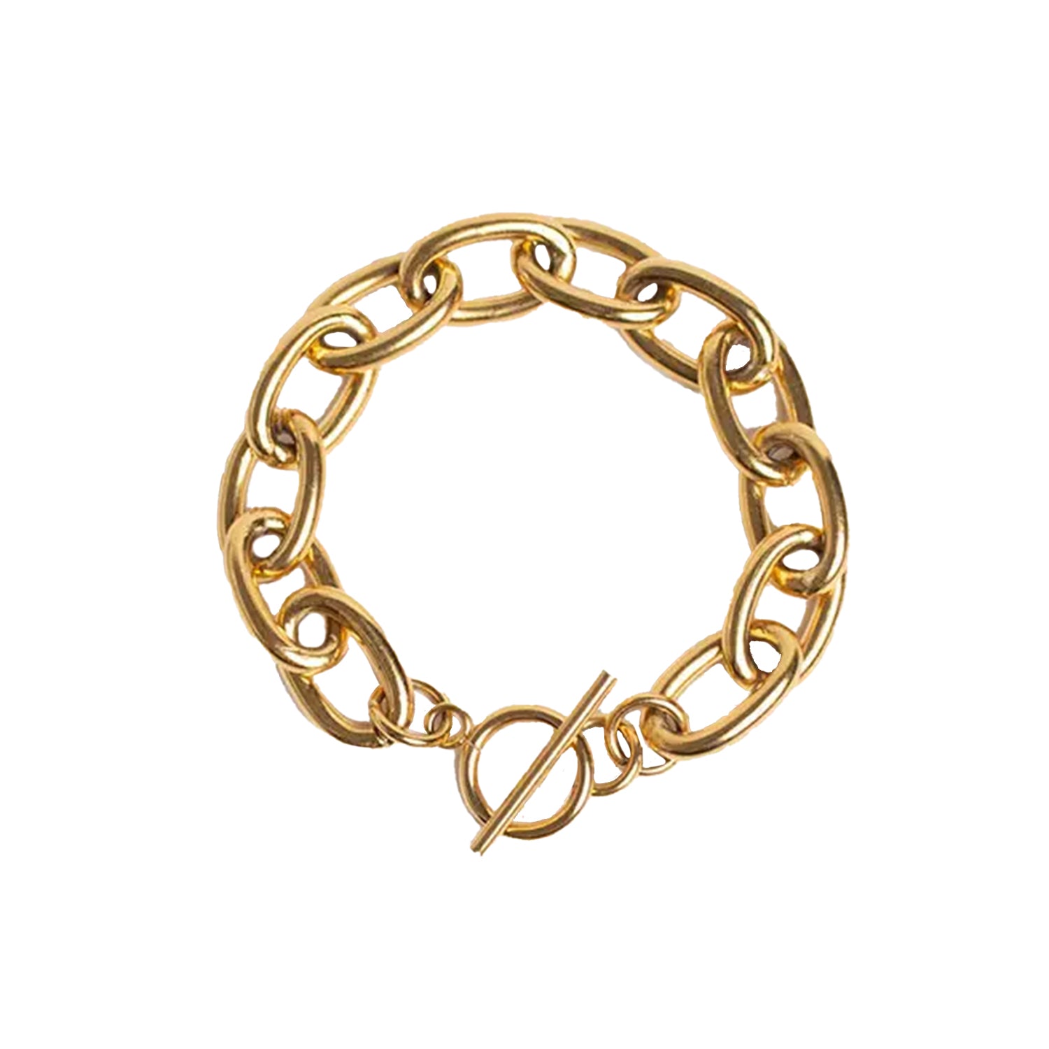 Chunky Round Gold Chain Bracelet