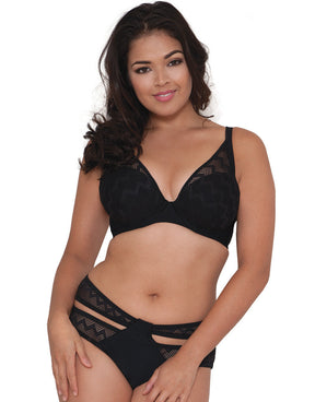 Curvy Kate Hi Voltage Strappy Mini Brief Black