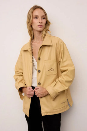 Atlantic Oversized Leather Jacket