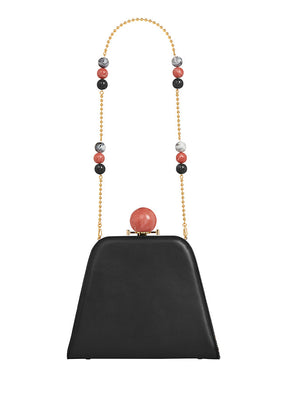 Josephine Ball Frame Calfskin Leather Bag