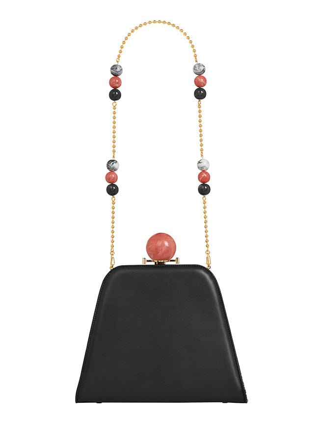 Josephine Ball Frame Calfskin Leather Bag