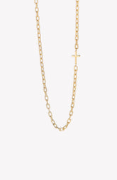 Mini Chain Breaker Cross Necklace
