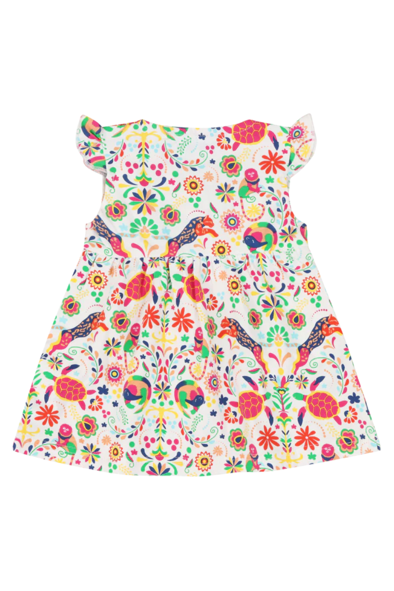 Mixed Up Clothing Vestito Baby Dress Set - Animal Arabesque