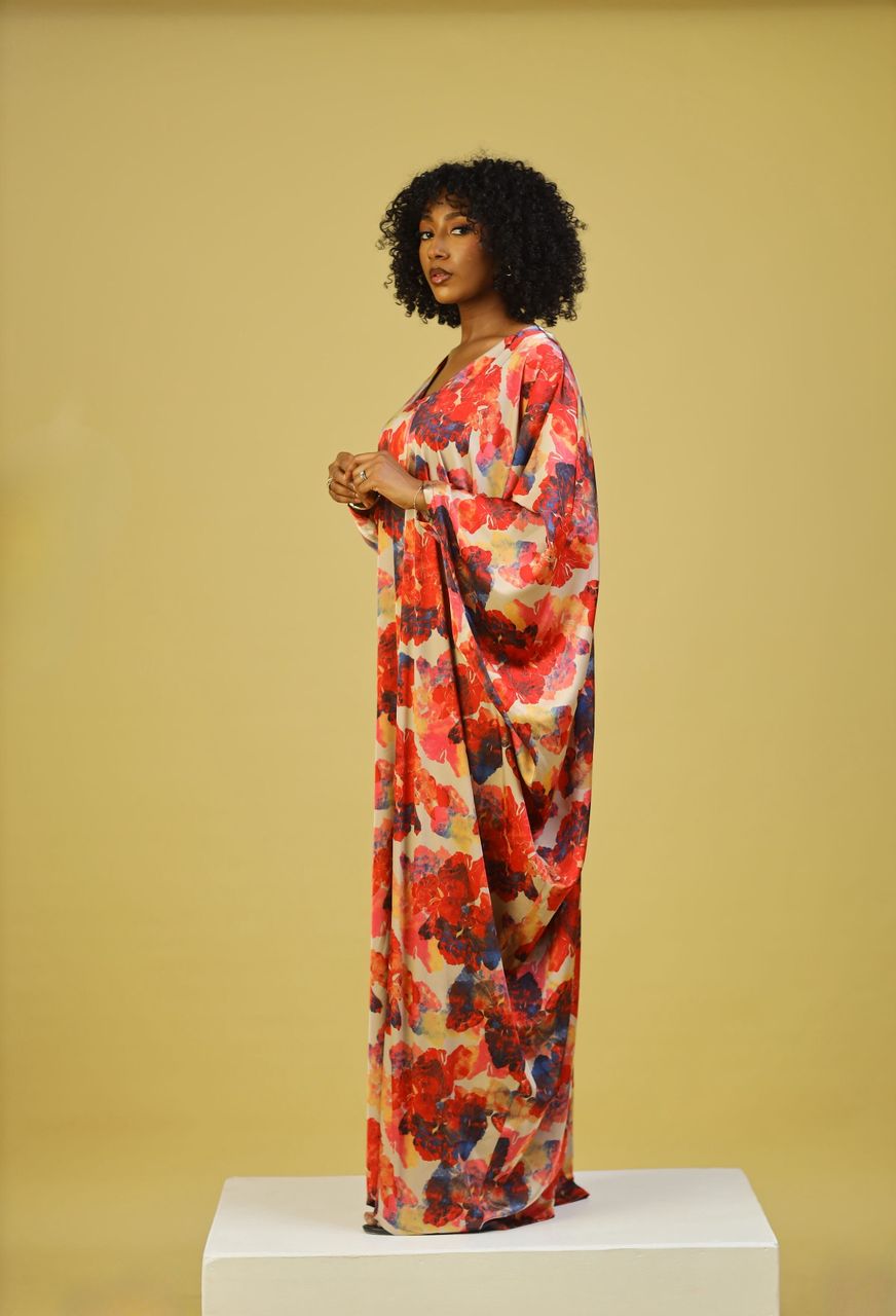 BLOOM SILK KAFTAN