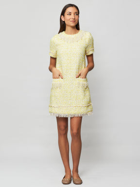 Tia Tweed Bouclé Sheath Mini Dress