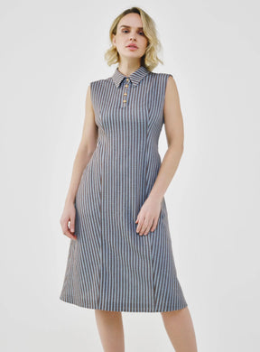 Sleeveless Tailored Midi Dress