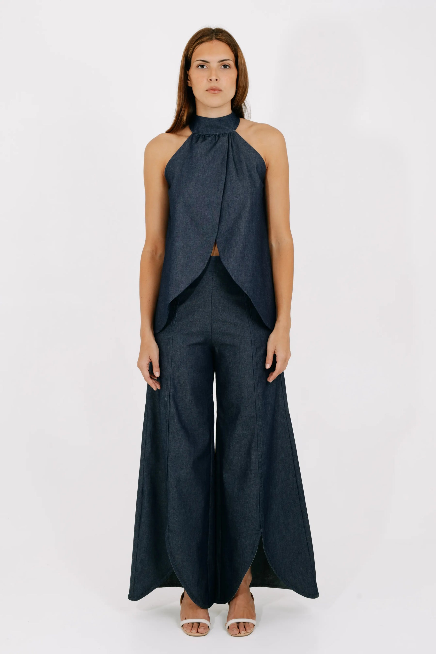 Flow Wide-leg Denim Pants