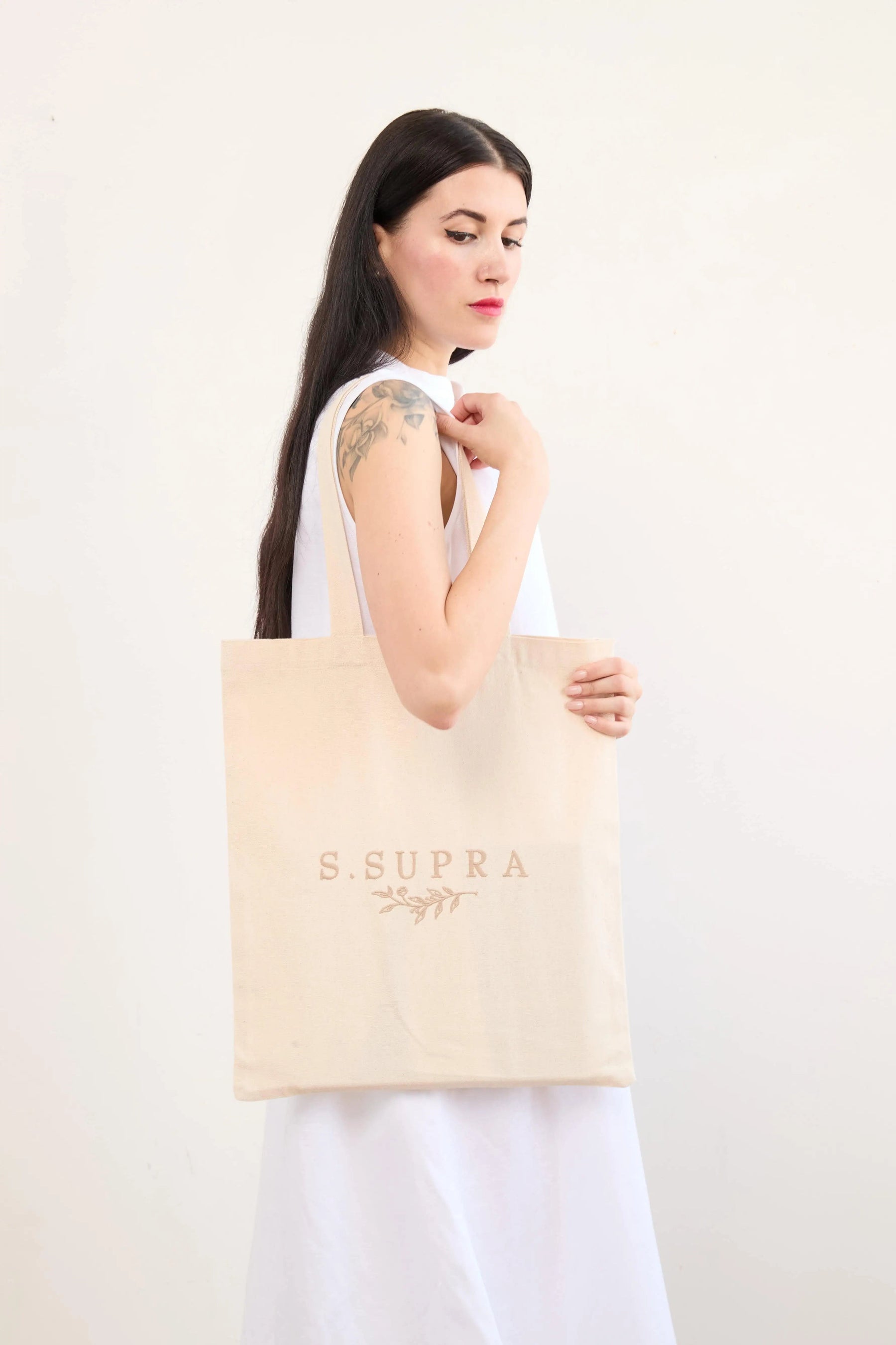 Signature Tote In Cotton