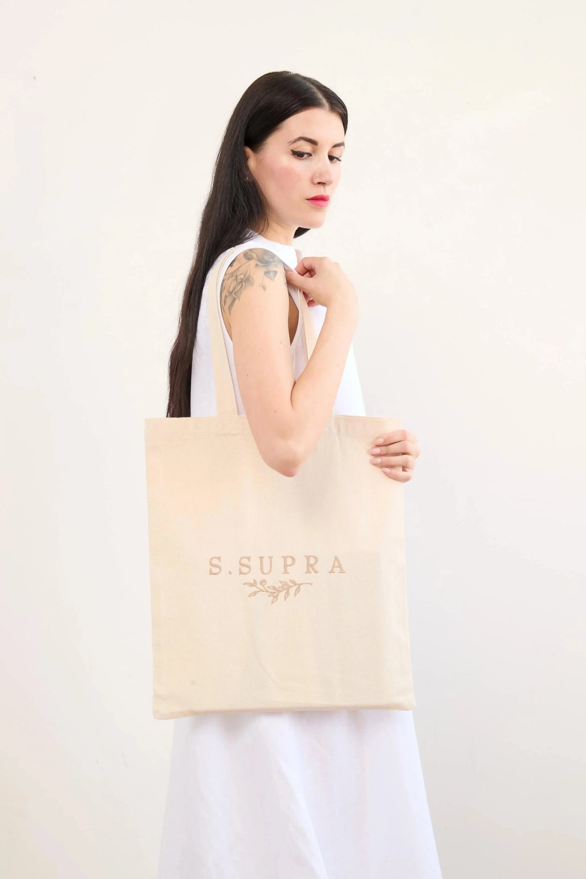 Signature Tote In Cotton