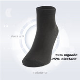 PACK DE 3 MEDIA TOBILLERA