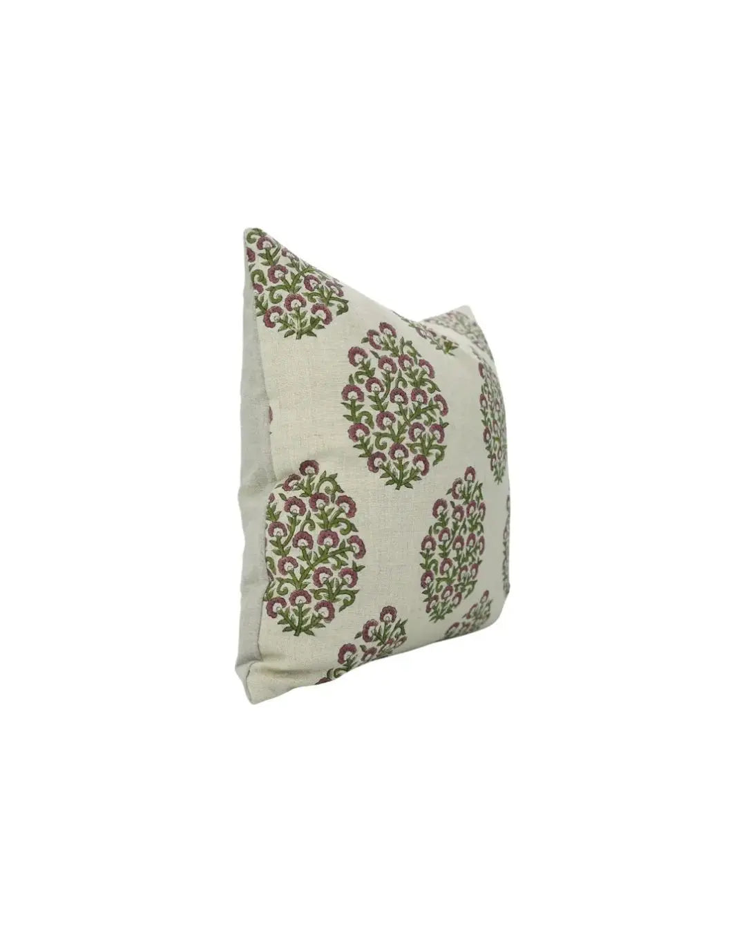 Handcrafted Block Printed Design Handmade Pure Linen Cushion Cover - Gudhal
