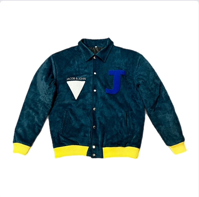 Suede Letterman Jacket