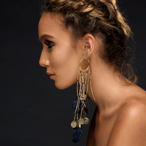 Aisyt - Gemstones Fringe Boho Earrings (Top Seller)