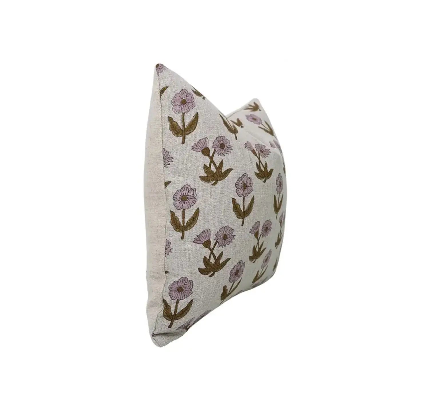Handcrafted Block Print Boho Thick Linen Pillow Cover- Kirti
