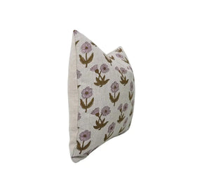 Handcrafted Block Print Boho Thick Linen Pillow Cover- Kirti