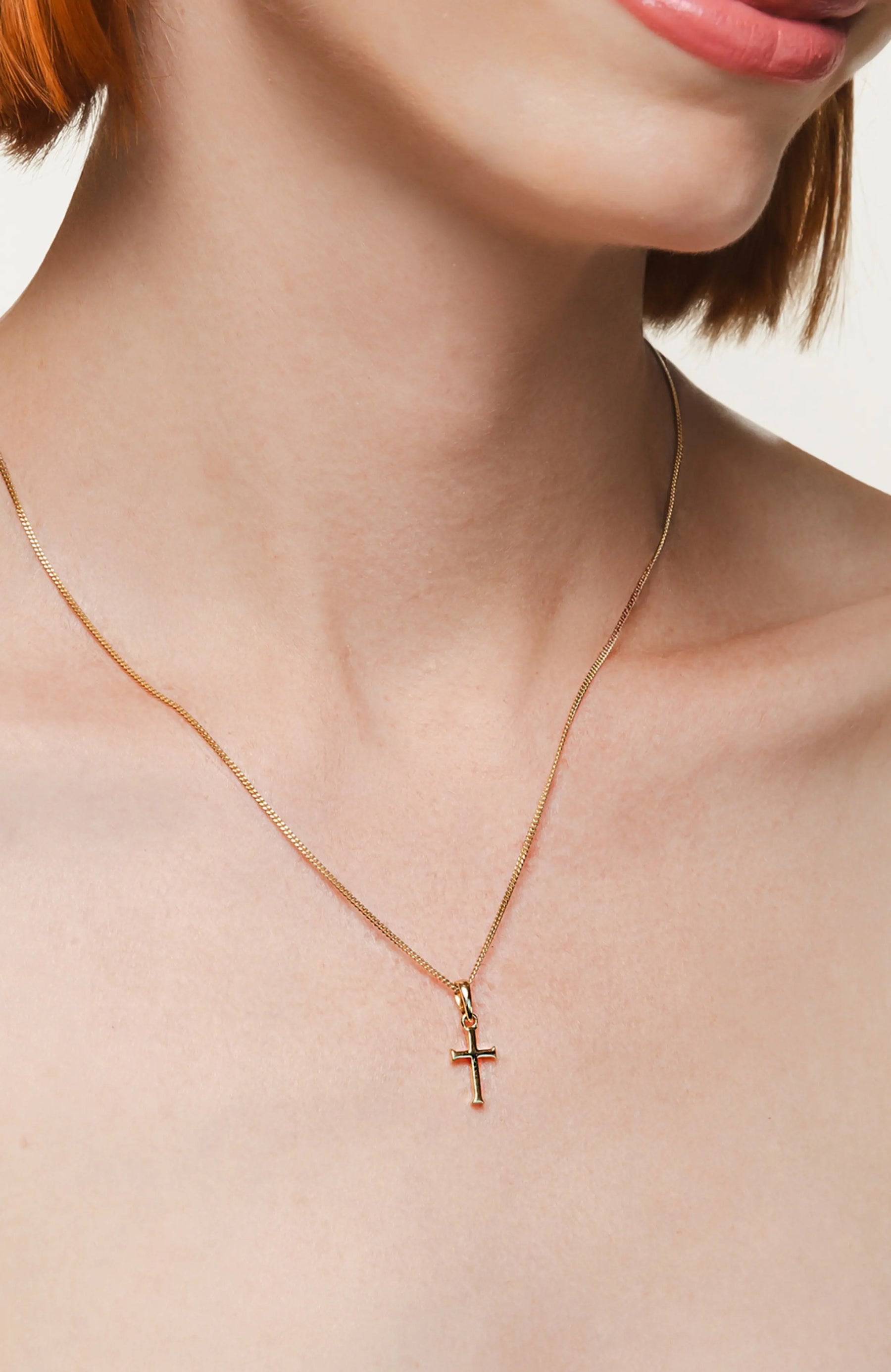 Small Cross Pendant Necklace