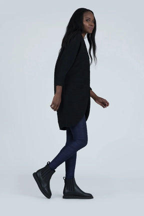 Women’s Sculpting Knit Big-Pocket Kimono Coat