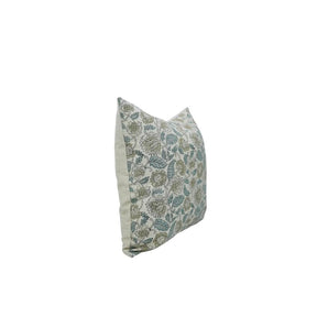 Unique Block Print Linen Blend Pillow Cover - Mandakini