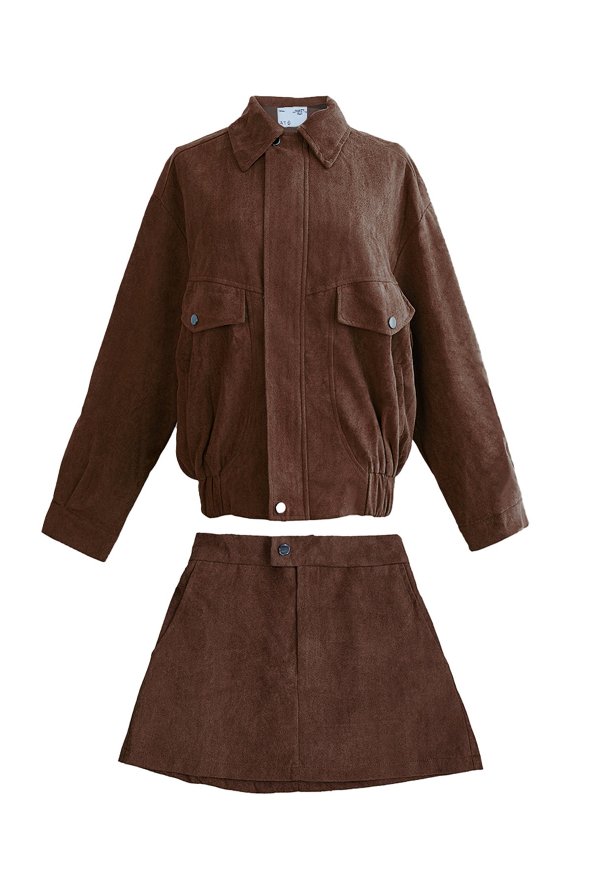 Remi Suede Jacket And Skort Set