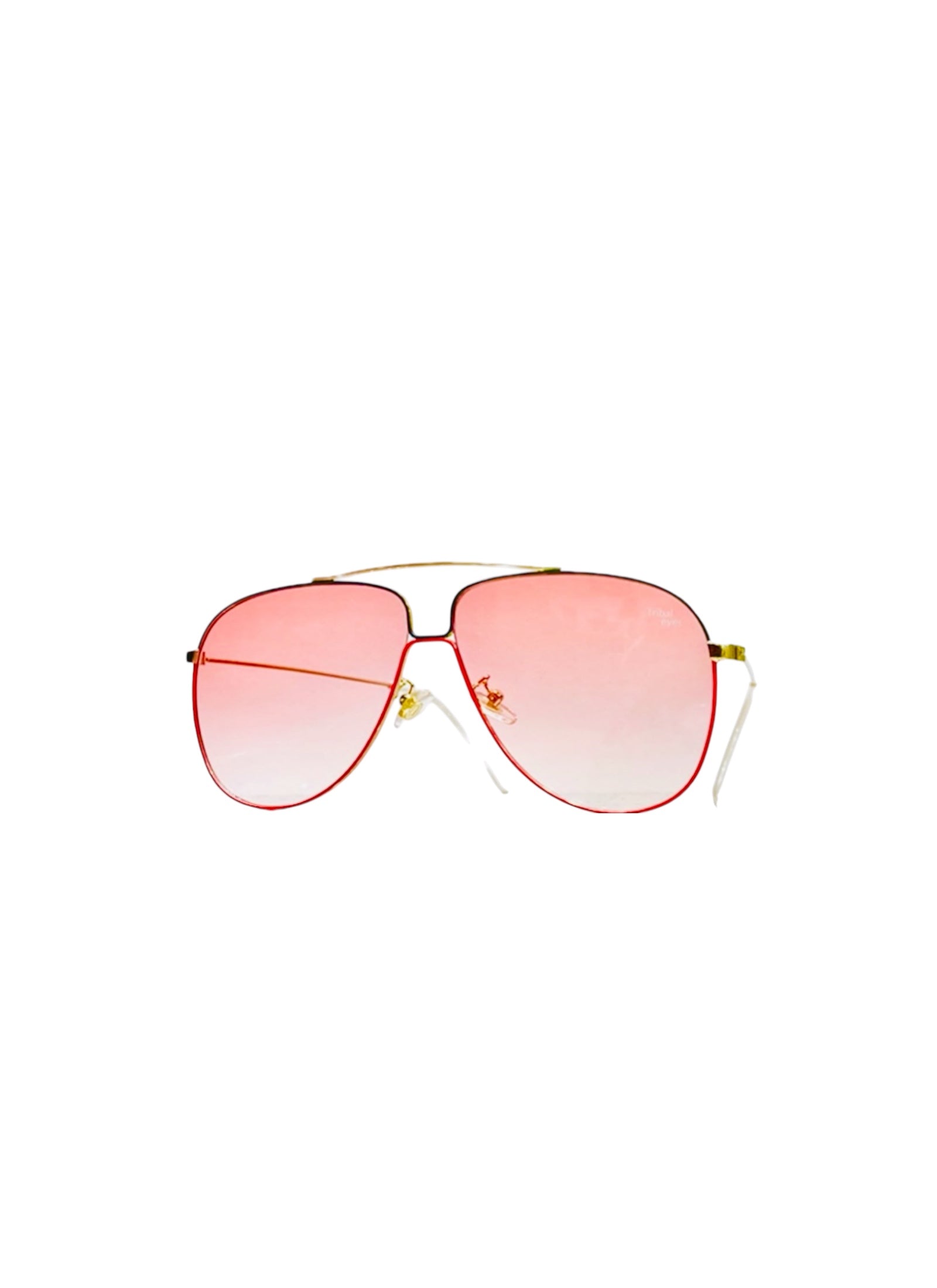 Highlife Rose colored 58mm aviator sunglasses