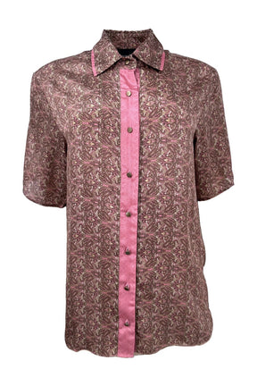 Paisley Motif Short Sleeve Shirt