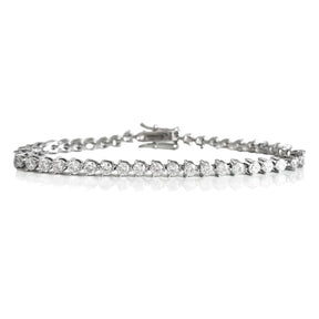 THE “KATE” 3 PRONG 3MM TENNIS BRACELET