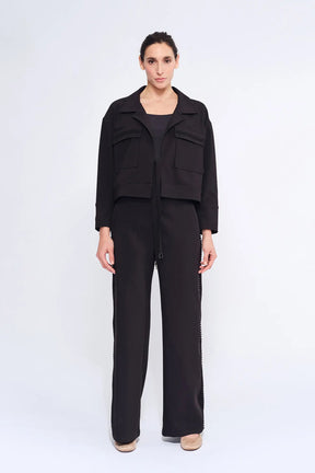 Parker Straight-Leg Trouser | Black