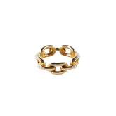 Gold Chain Band Layering Ring