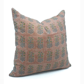 Decorative Block Printed Boho Pure Linen Pillow Cover - Indradhanush