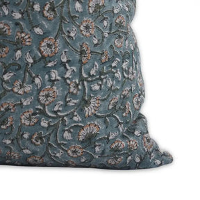 Unique Block Print Thick Linen Pillow Cover - Himachal