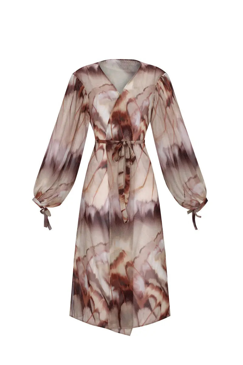 KIMONO Dress Print Cafe
