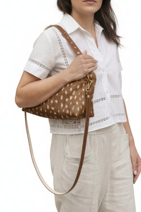 Blair Calf hair Fawn Print bag