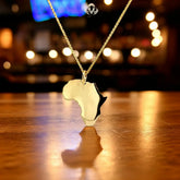 Gold Africa Pendant