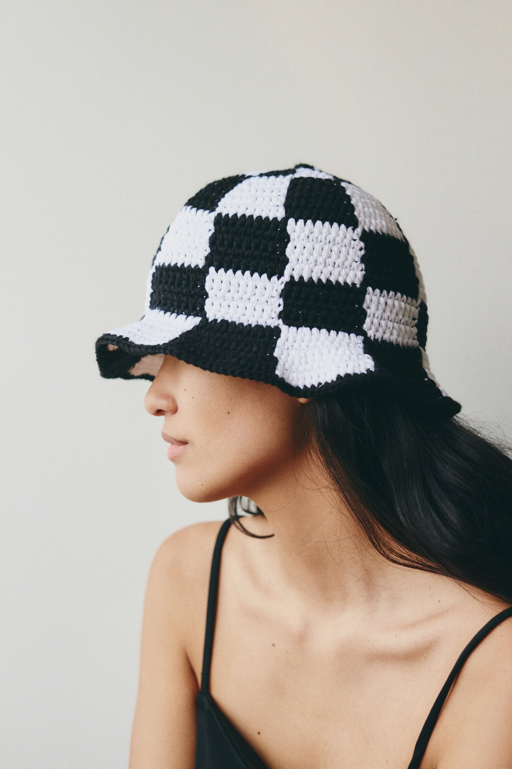 Handcrafted Peruvian Checkered Bucket Hat