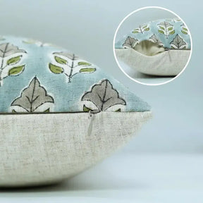 Bohemian Hand-Printed Viscose Linen Table Pillow Cover - Mayur