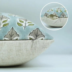 Bohemian Hand-Printed Viscose Linen Table Pillow Cover - Mayur
