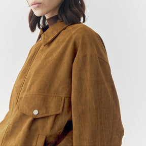 REMI SUEDE JACKET AND SKORT SET