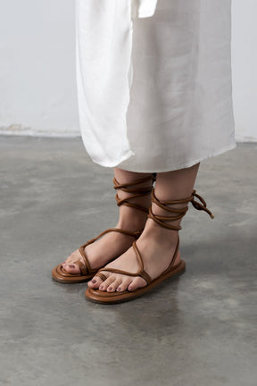 AURORA BROWN SANDALS