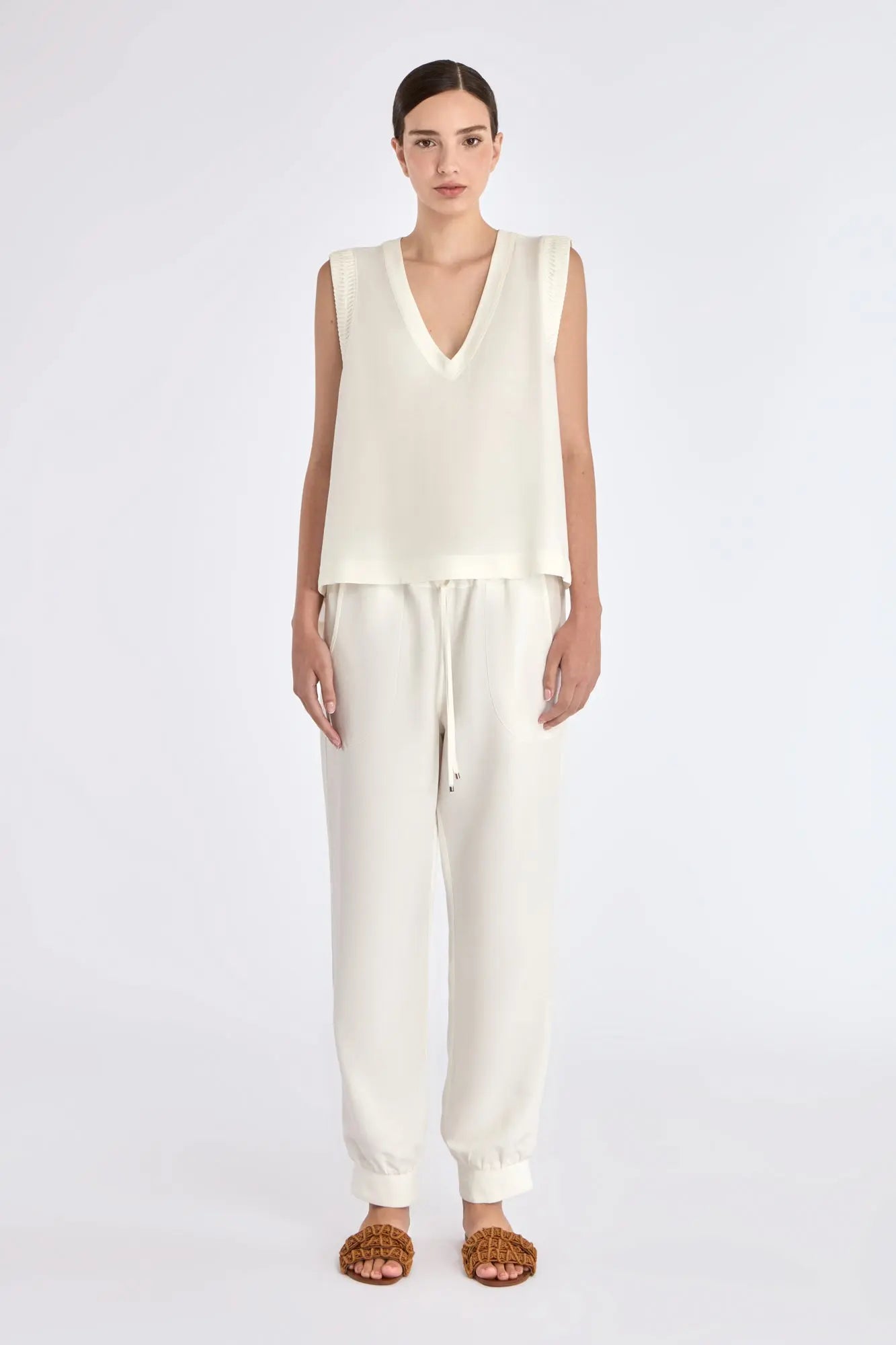 Valencia Drawstring Hem Blouse
